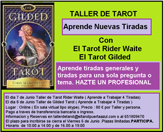 Imagen de TALLER DE TAROT: RIDER WAITE Y GILDED TAROT